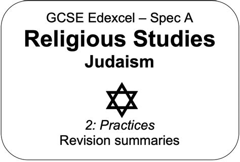 For example, this is the case for the practices related to Shabbat. . Gcse judaism revision notes pdf